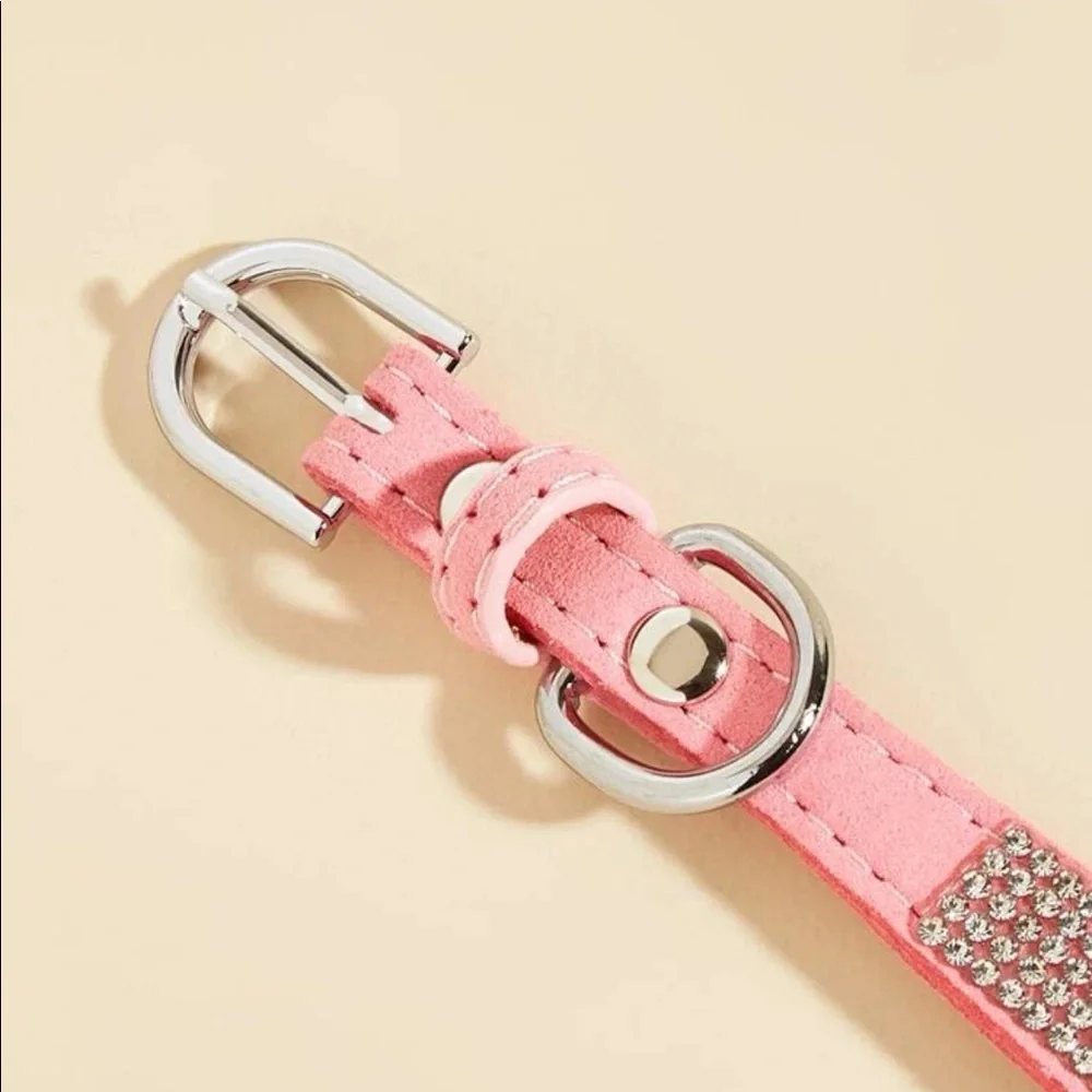 Rhinestone Decor Pet Collar 🐈